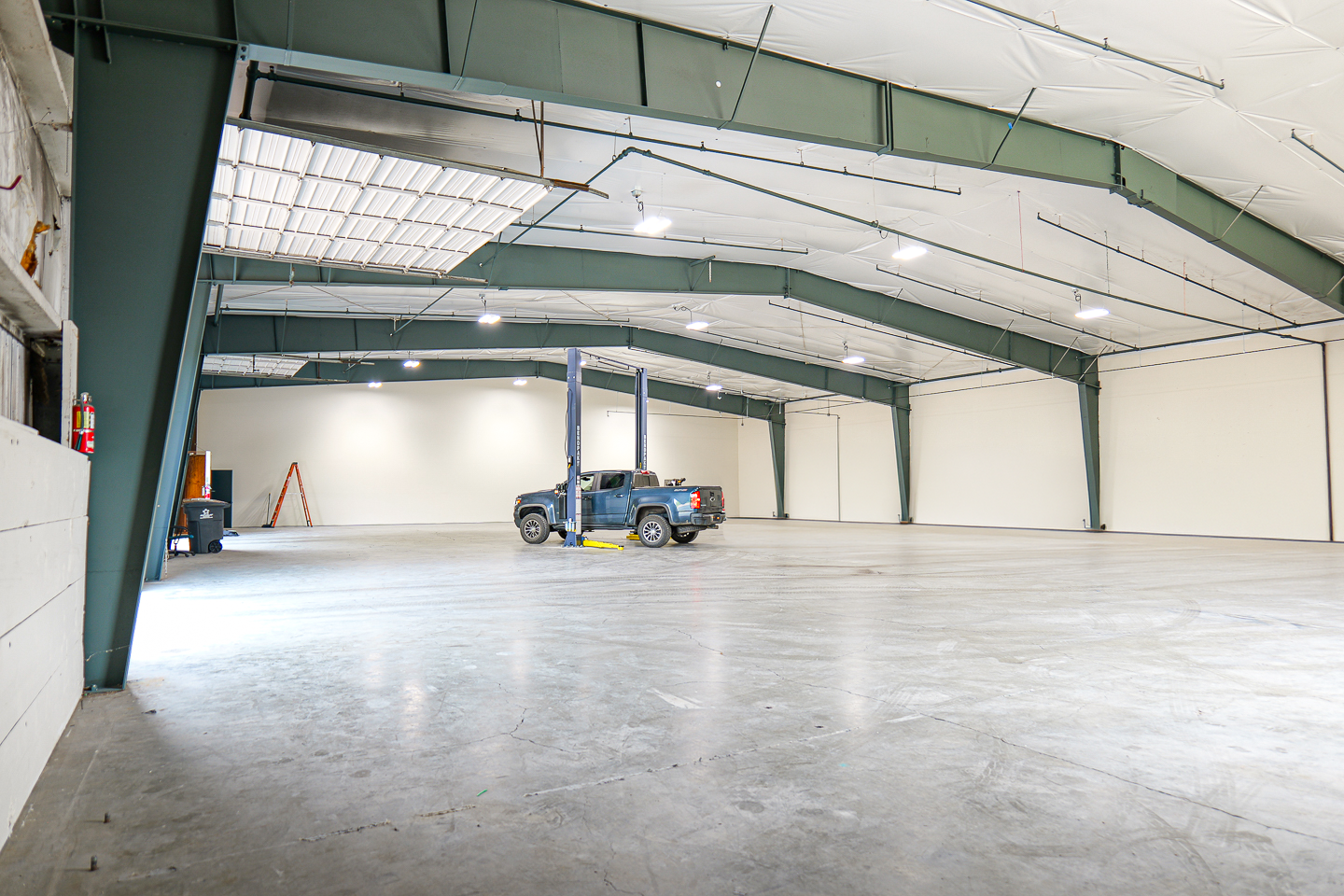 ModWerks shop lift and work area
