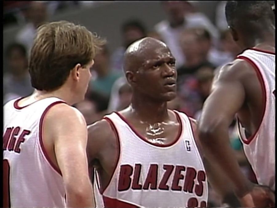 Terry Porter playing for the Portland Trail Blazers